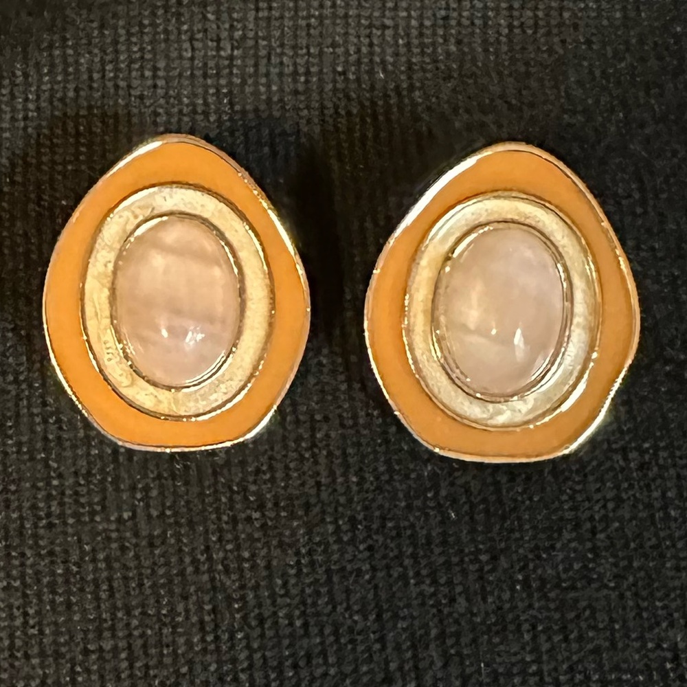 Avon Vintage Celia Sebiri Clip On Earrings - Picture 3 of 4
